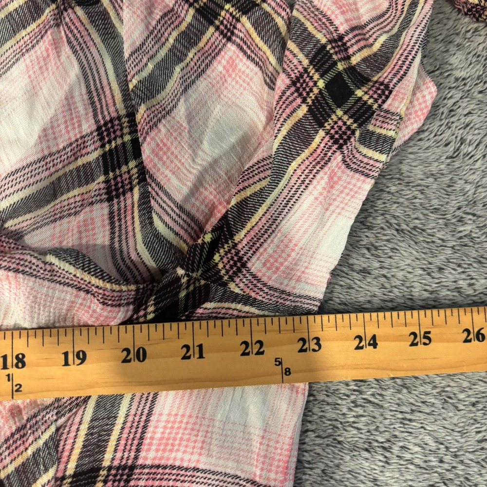 Torrid Women Kimono Cardigan 1X Plaid Casual Coastal Cowgirl Beachy Boho 21296 - Picture 3 of 10